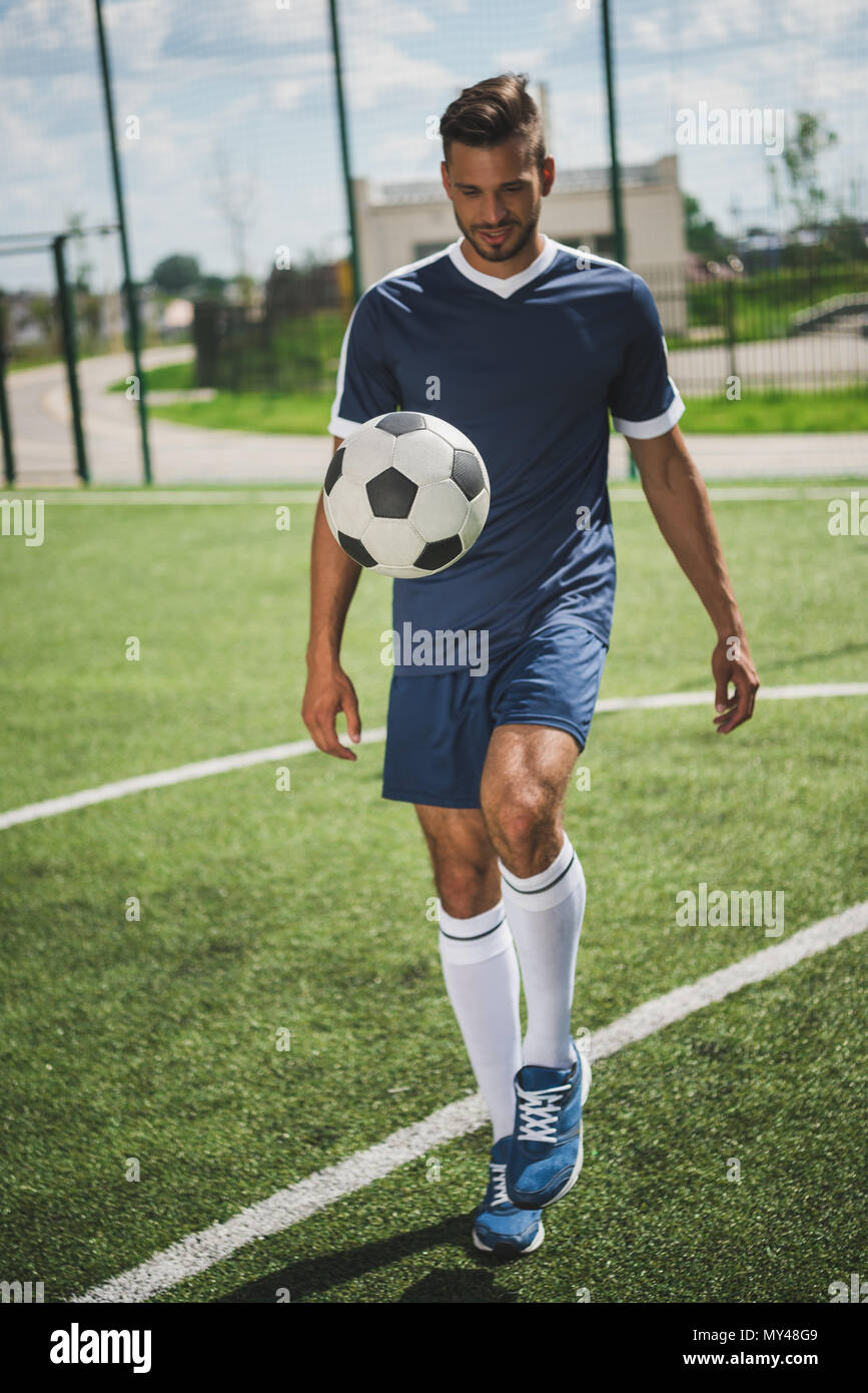 pitch training soccer ball