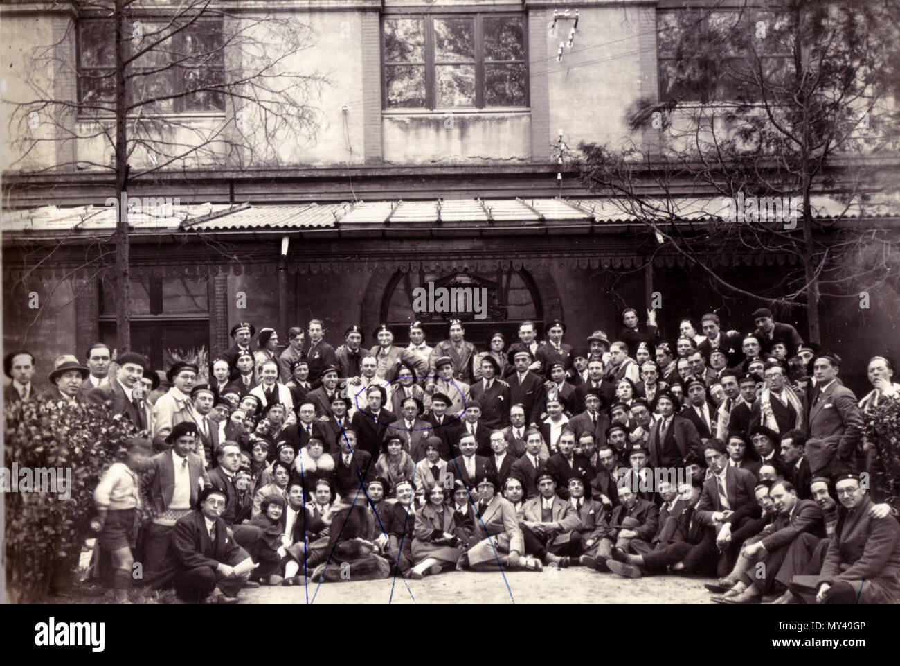 . Français : 18ème congrès de l'Union nationale des étudiants de France . 5 April 1929. Union nationale des étudiants de France 121 Congres de Toulouse 1929 Stock Photo