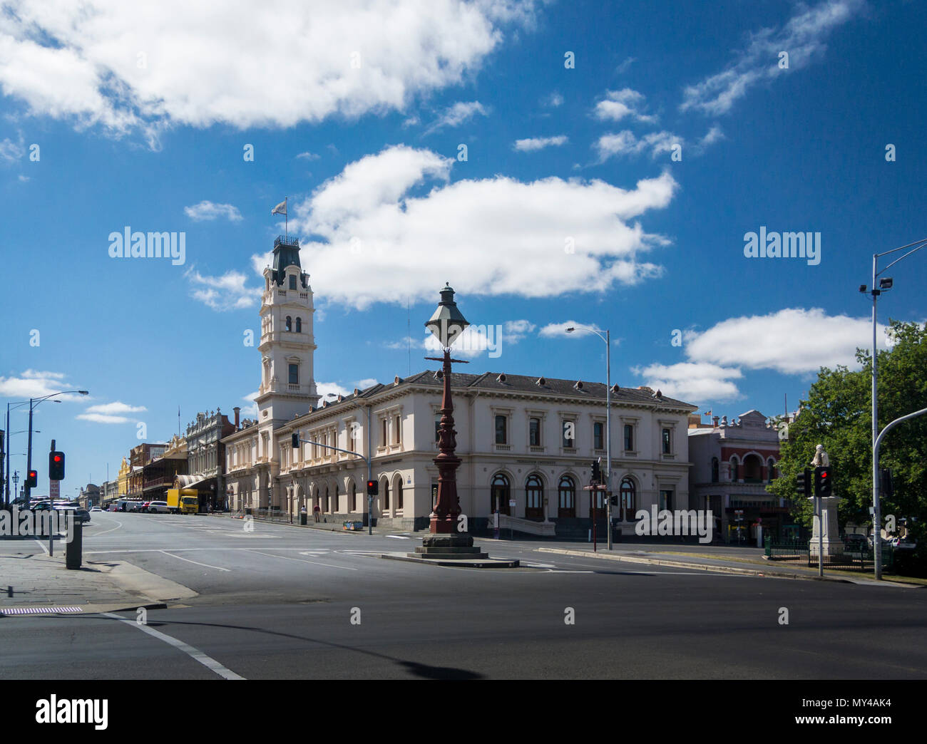 View of Lydiard Street in the city of Ballarat, Victoria, Australia Stock Photo