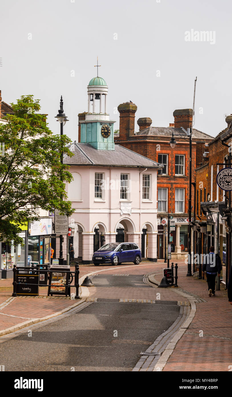 The Pepperpot, former town hall, Godalming, a small historic market town near Guildford, Surrey, southeast England, UK Stock Photo
