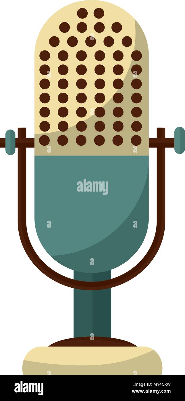 microphone music retro style vector illustration design Stock Vector ...