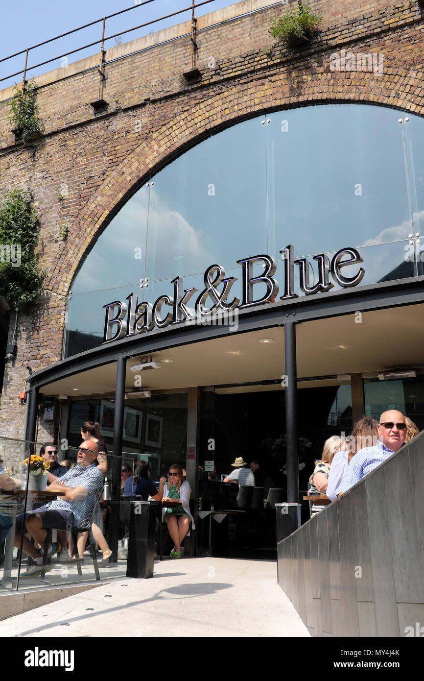 Black & Blue restaurant, Borough Market, Southwark, London, England