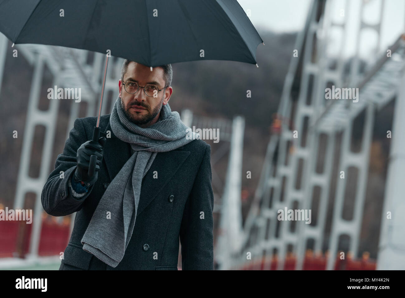 Handsome middle aged man walking hi-res stock photography and images ...