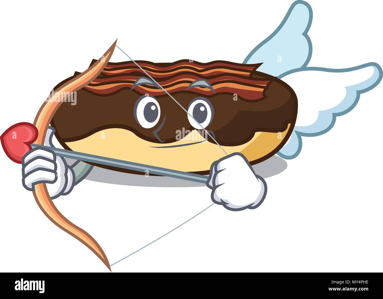Cupid maple bacon bar character cartoon Stock Vector Image & Art Alamy