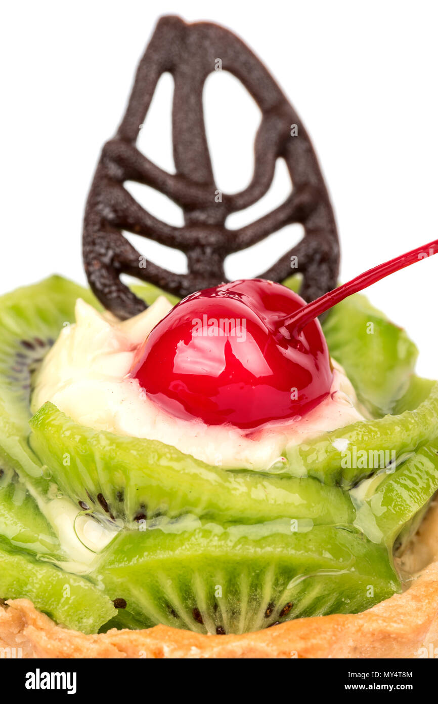 Kiwi Fruit Decorated Cake High Resolution Stock Photography And