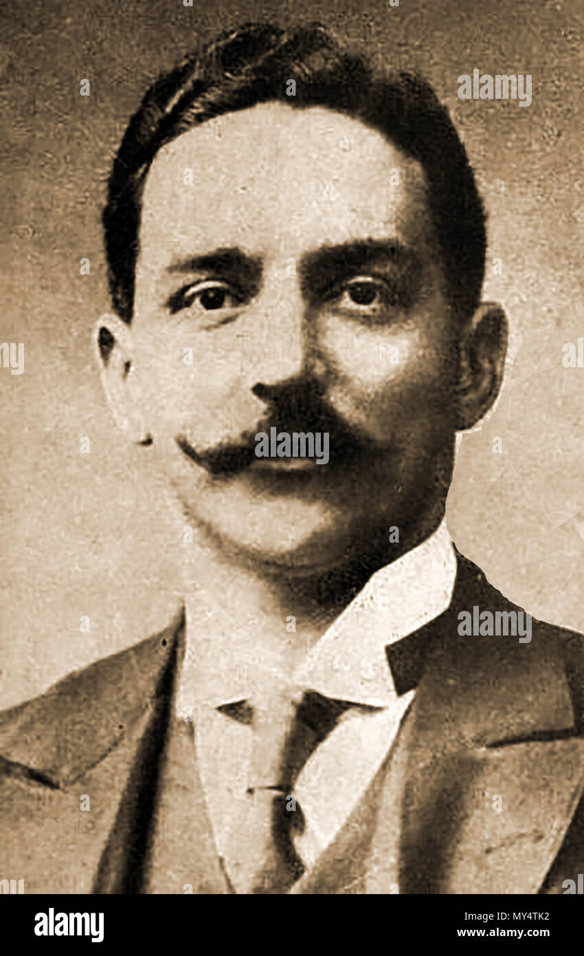 TITANIC Portrait of Joseph Bruce Ismay, (862-1937) White Star Line Managing Director at the time of the sinking of the Titanic. He was aboard the vessel and survived Stock Photo