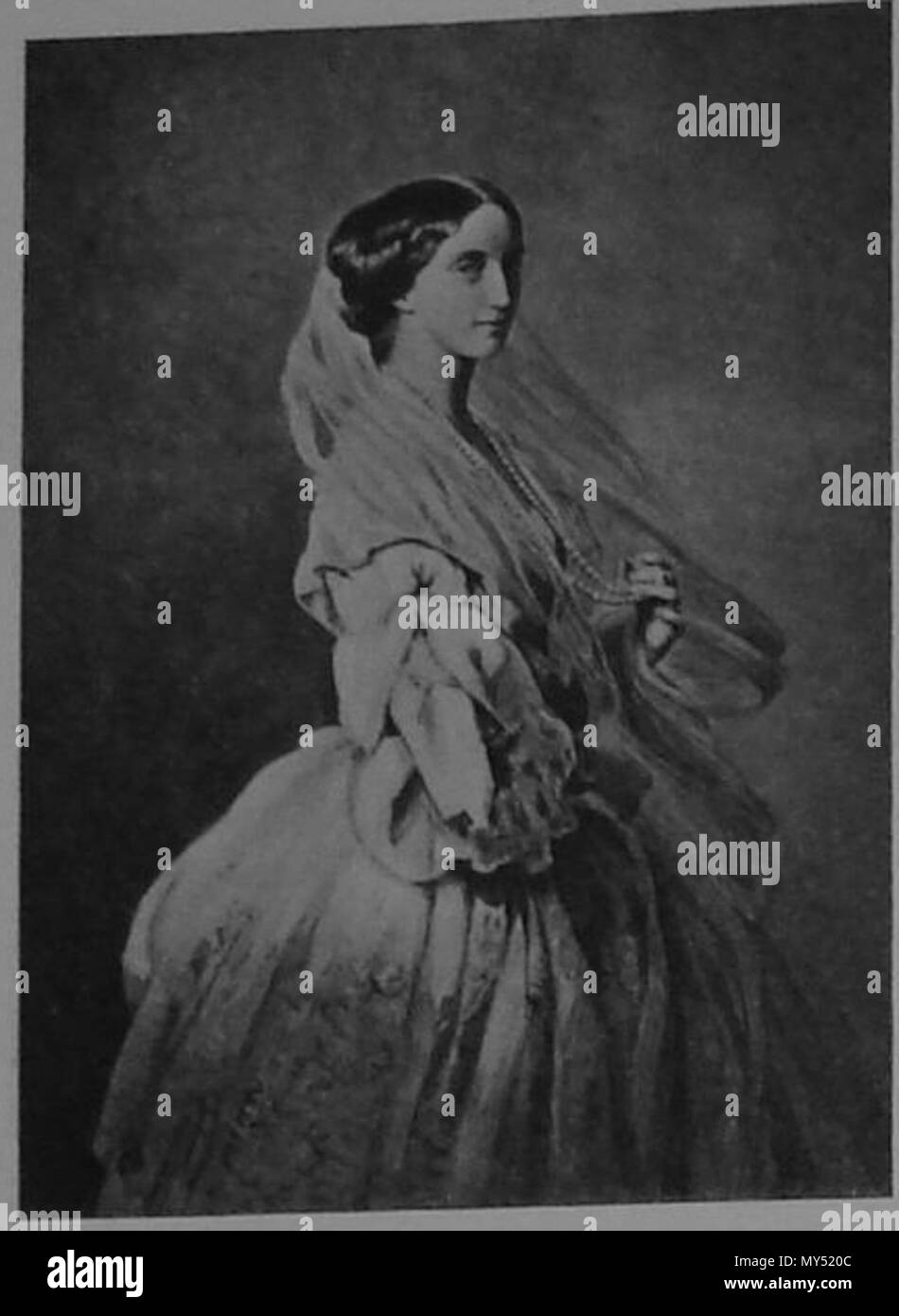 . Queen Olga of Württemberg . 19th century. Винтергальтер? 397 Olga Nikolaevna of Russia (Romanov gallery) Stock Photo
