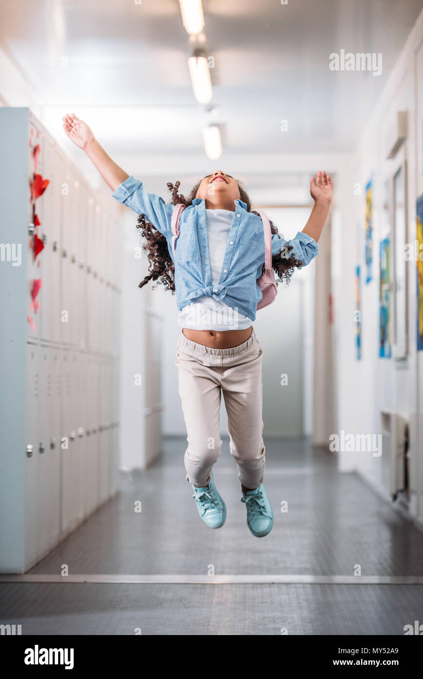 African American Girl Jumping High Resolution Stock Photography and ...