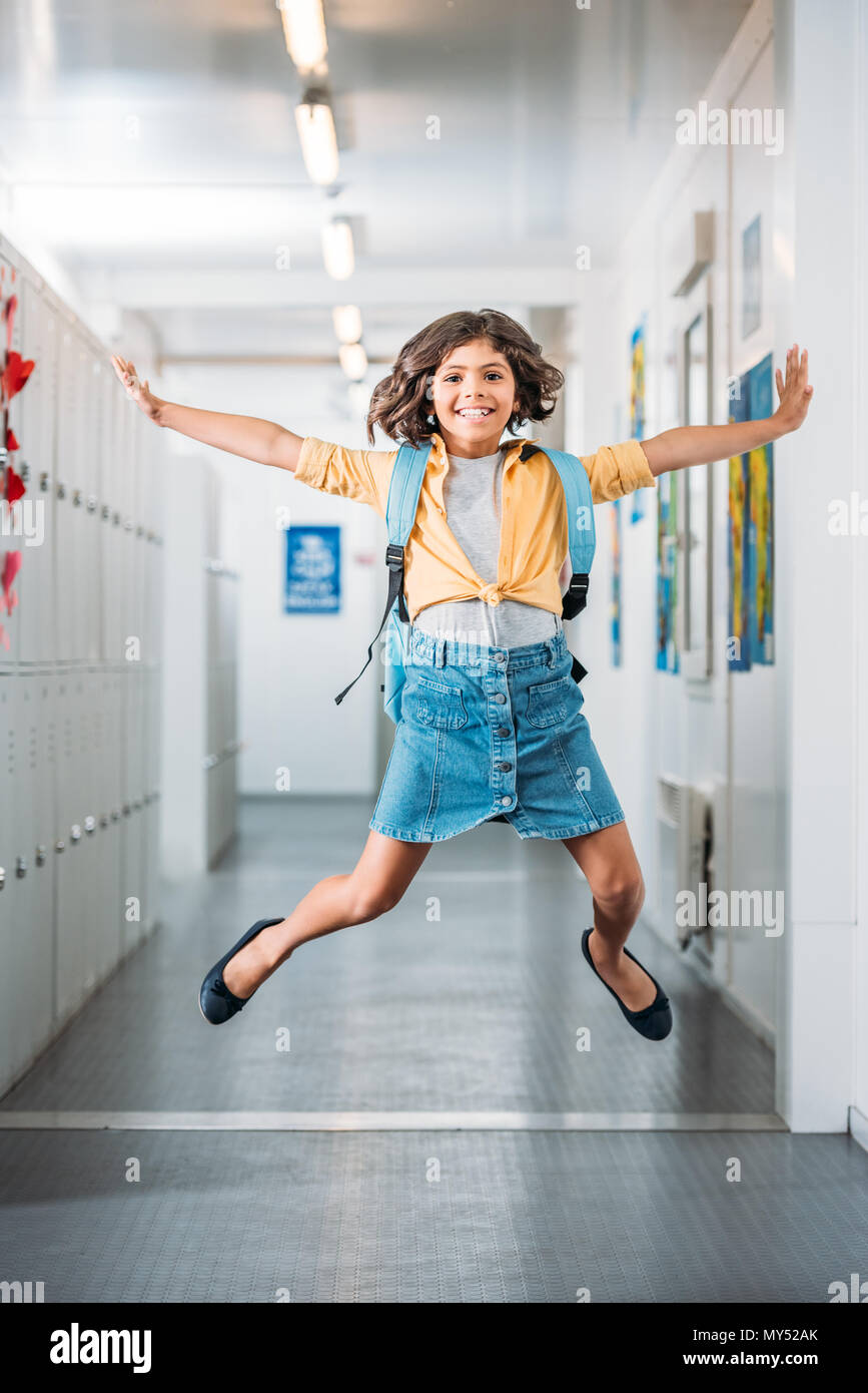 African american girl jumping hi-res stock photography and images - Alamy