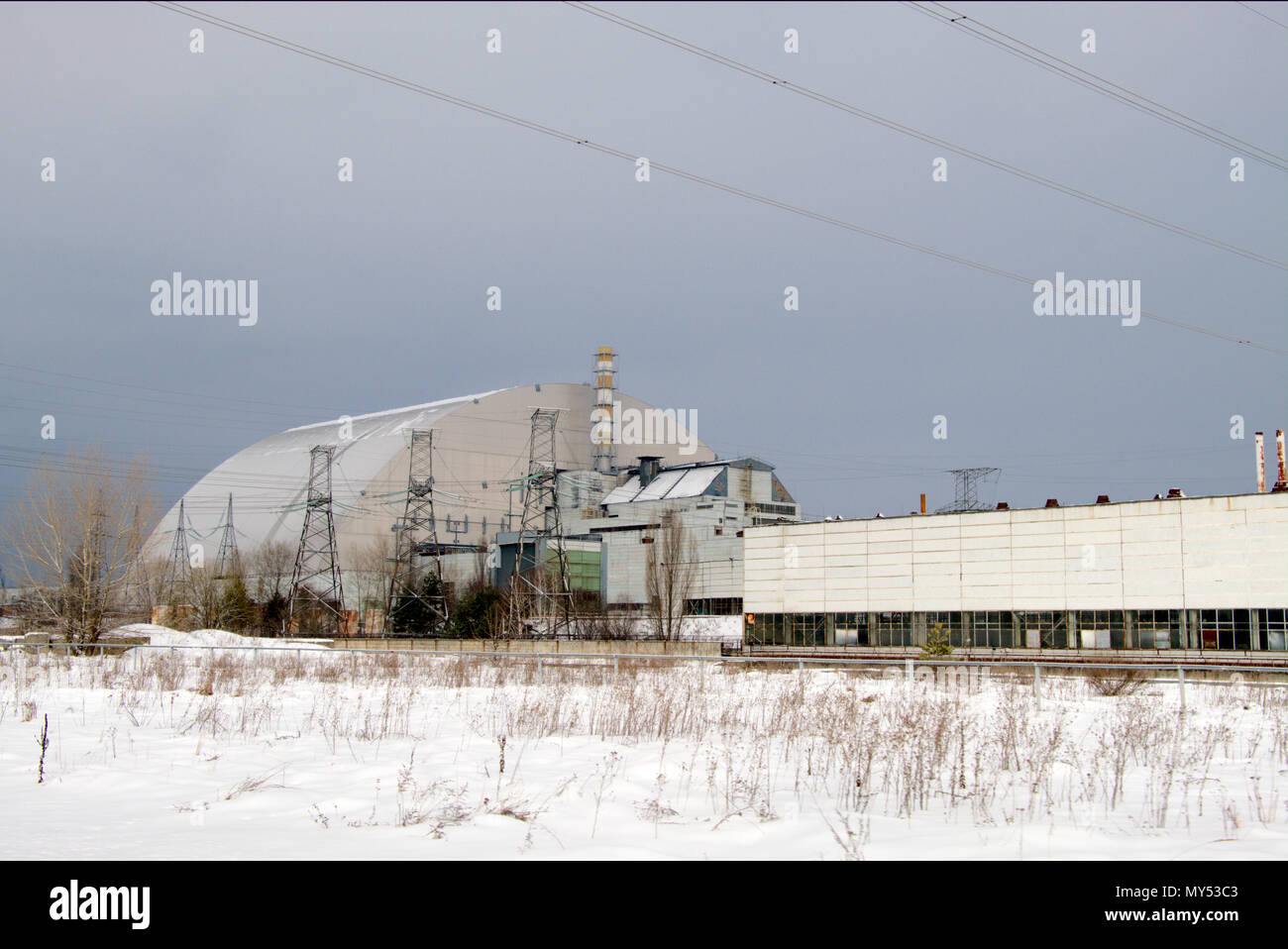 Chernobyl Nuclear Power Station Stock Photo