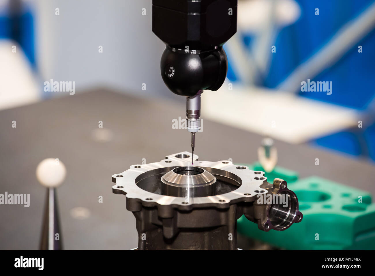 Gear measuring machine Stock Photo Alamy