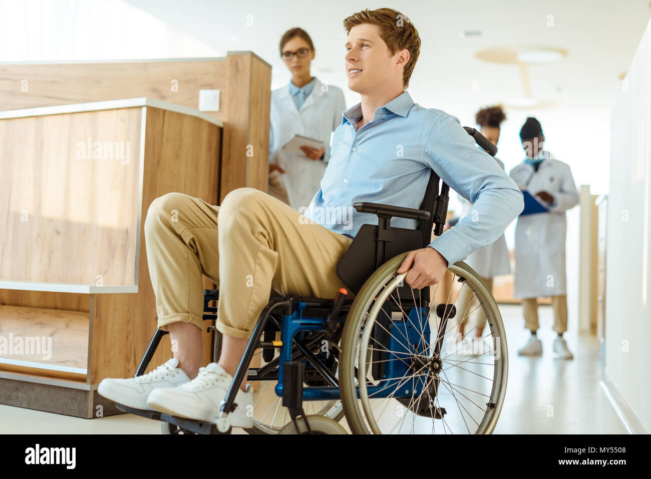 Пациент на инвалидной коляске