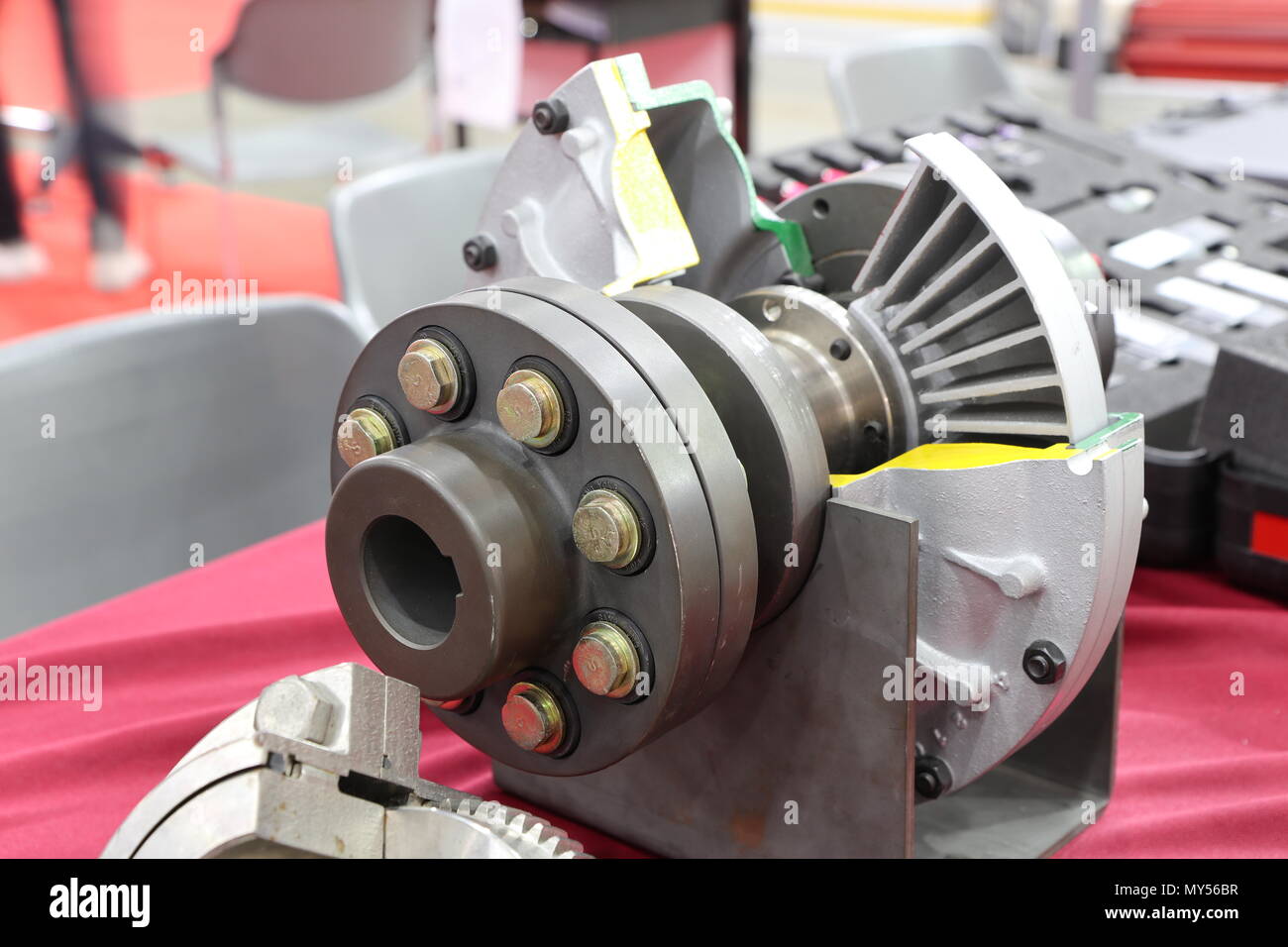 The Fluid Coupling for transmission motor power Stock Photo Alamy