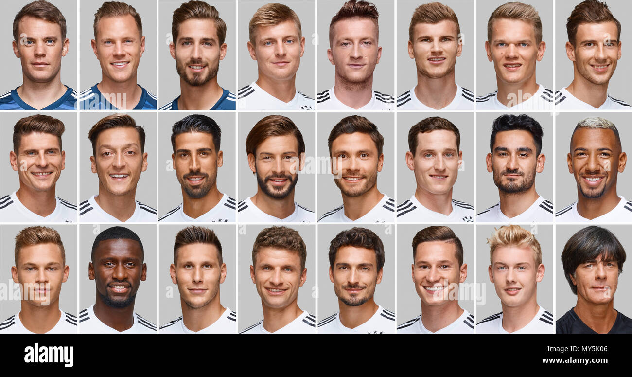 Handout Combo Time And Place Unknown The Combo Of 24 Individual Images Shows The Squad Of The German National Football Team For The Fifa World Cup 18 In Russia Top