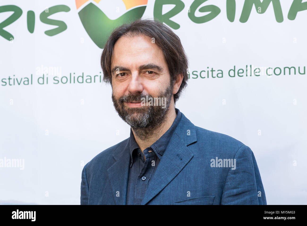 Rome, Italy. 6th Jun, 2018. Neri Marcoré attending the photocall of RisorgiMarche Festival in Rome Credit: Silvia Gerbino/Alamy Live News Stock Photo