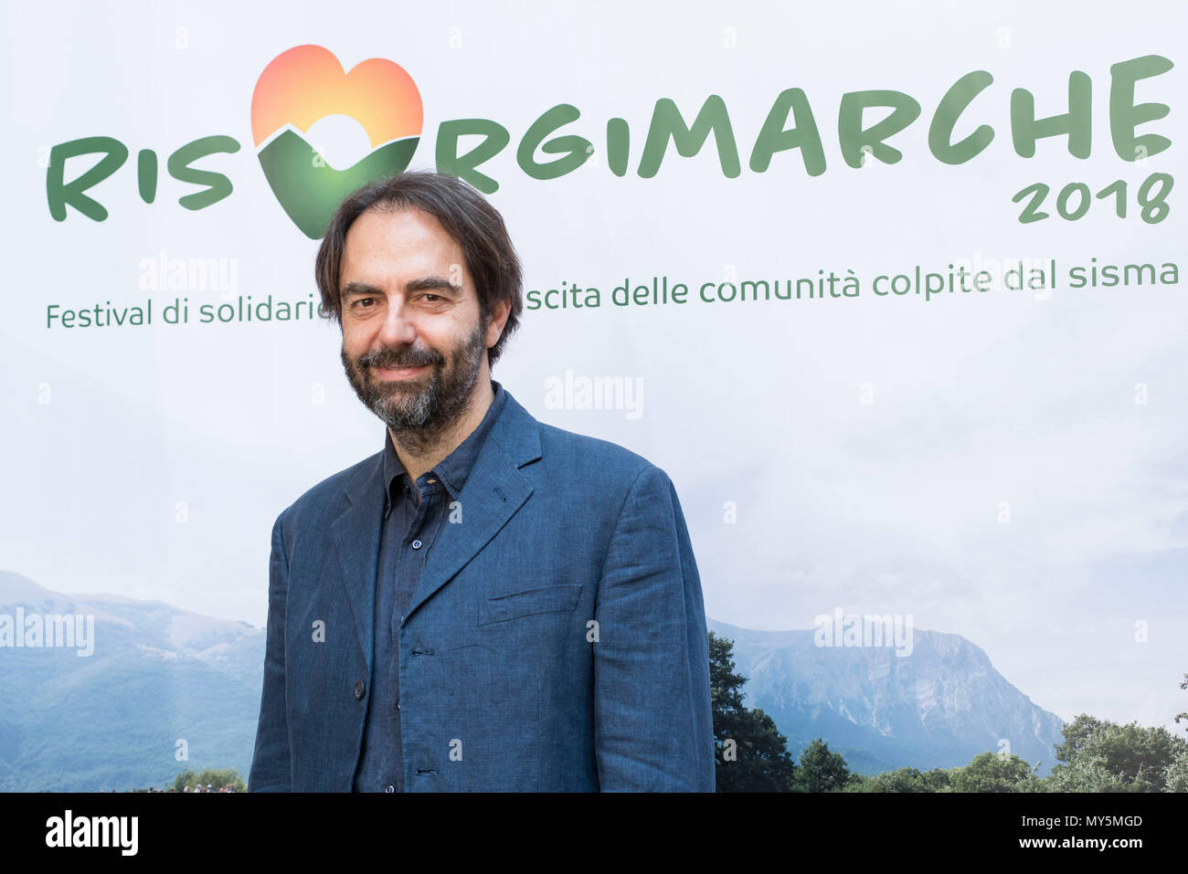 Rome, Italy. 6th Jun, 2018. Neri Marcoré attending the photocall of RisorgiMarche Festival in Rome Credit: Silvia Gerbino/Alamy Live News Stock Photo