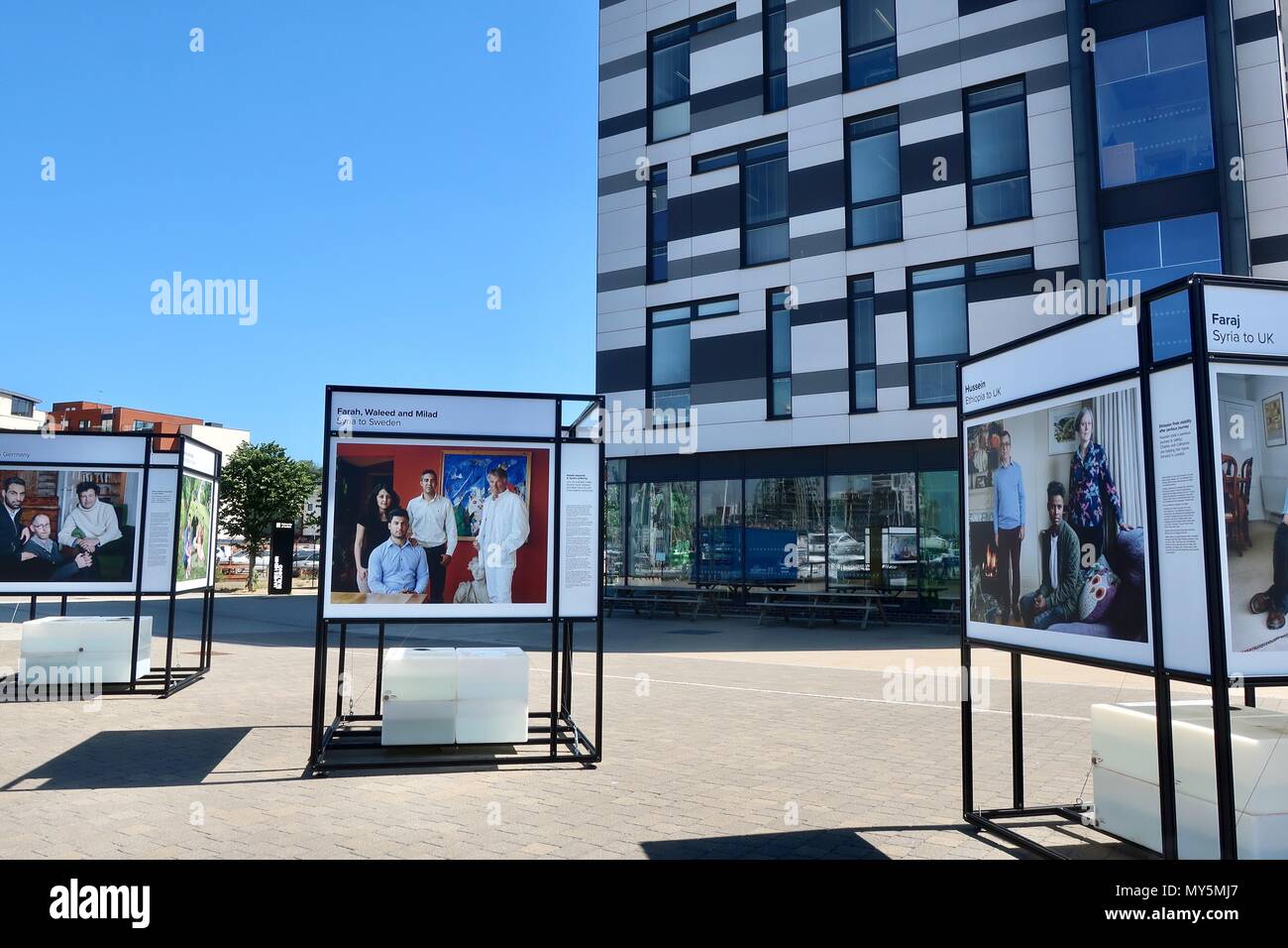 Ipswich, UK. 6th Jun, 2018. UK News: Photoeast - photography exhibition and workshops until 24/6/18. Venues at Ipswich waterfront, Suffolk. Credit: Angela Chalmers/Alamy Live News Stock Photo