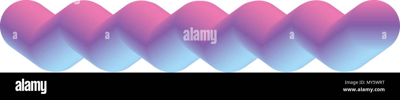 fluid abstract spiral scroll pink neon design vector illustration Stock ...