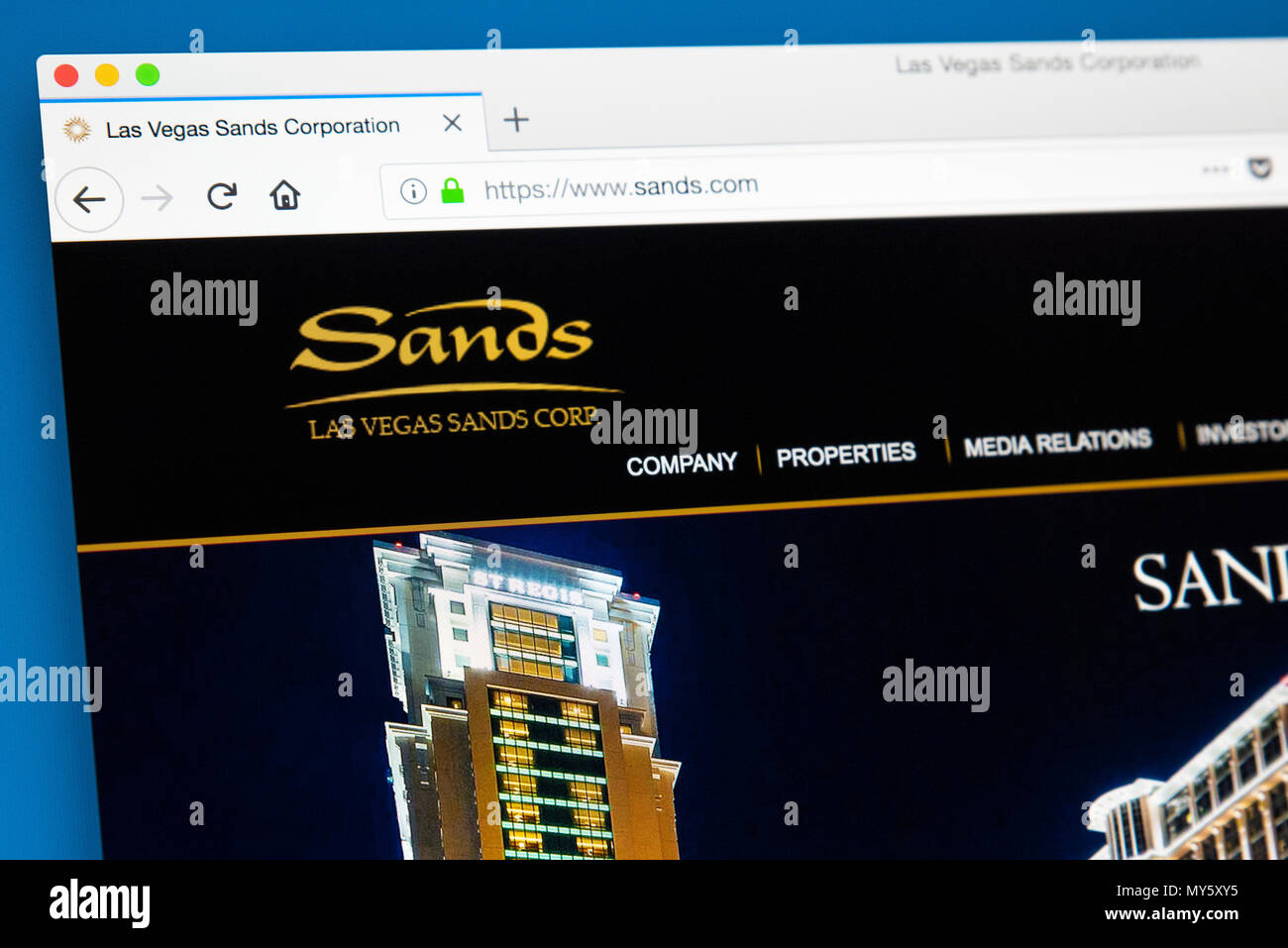 Las Vegas Sands Corporation Logo Editorial Stock Image - Image of economy,  business: 220439504