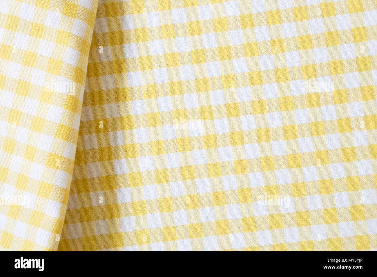 Check pattern fabric fold background Stock Photo