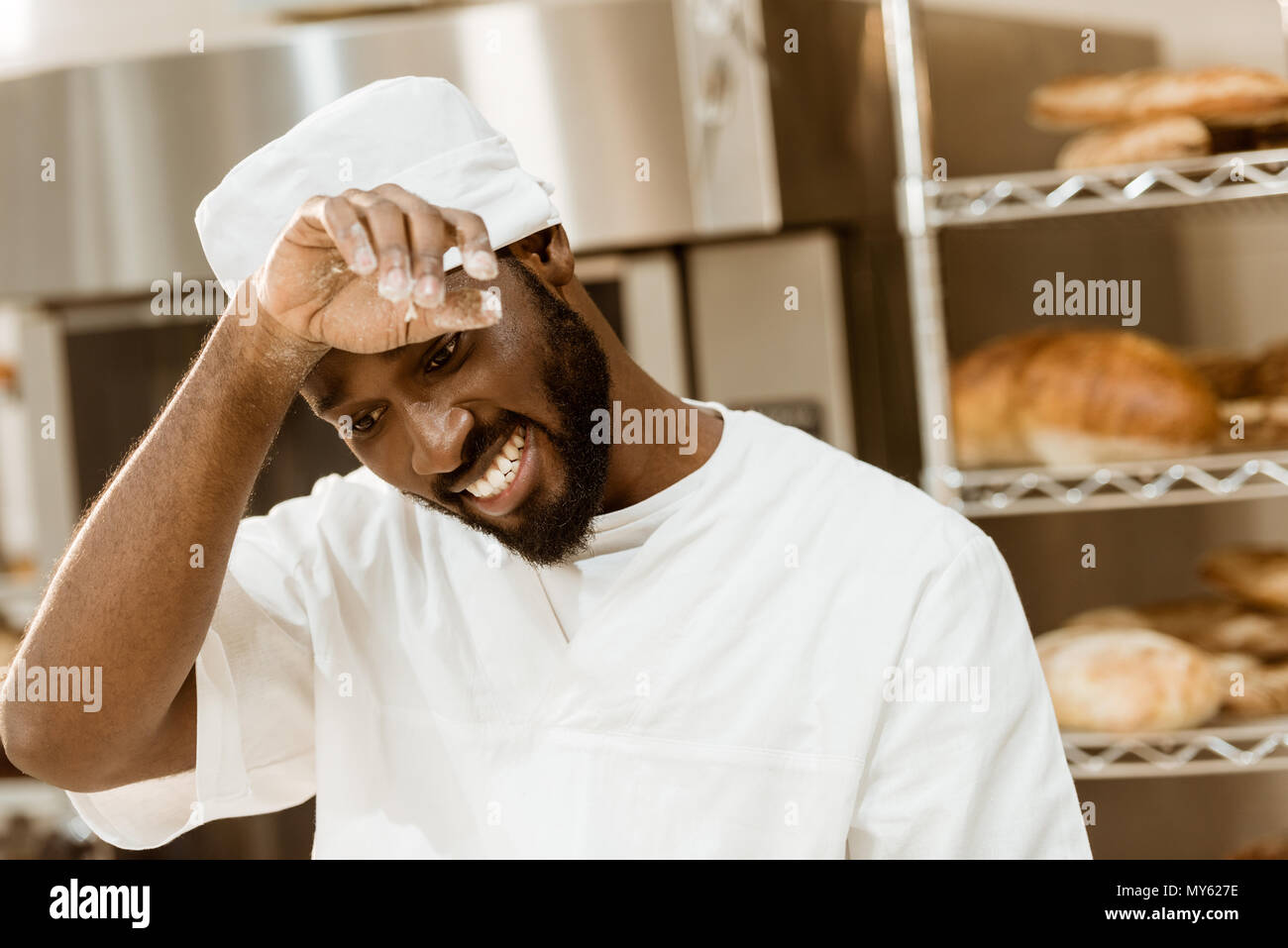 Overworked Cook Overworked chef hi-res stock photography and images - Alamy