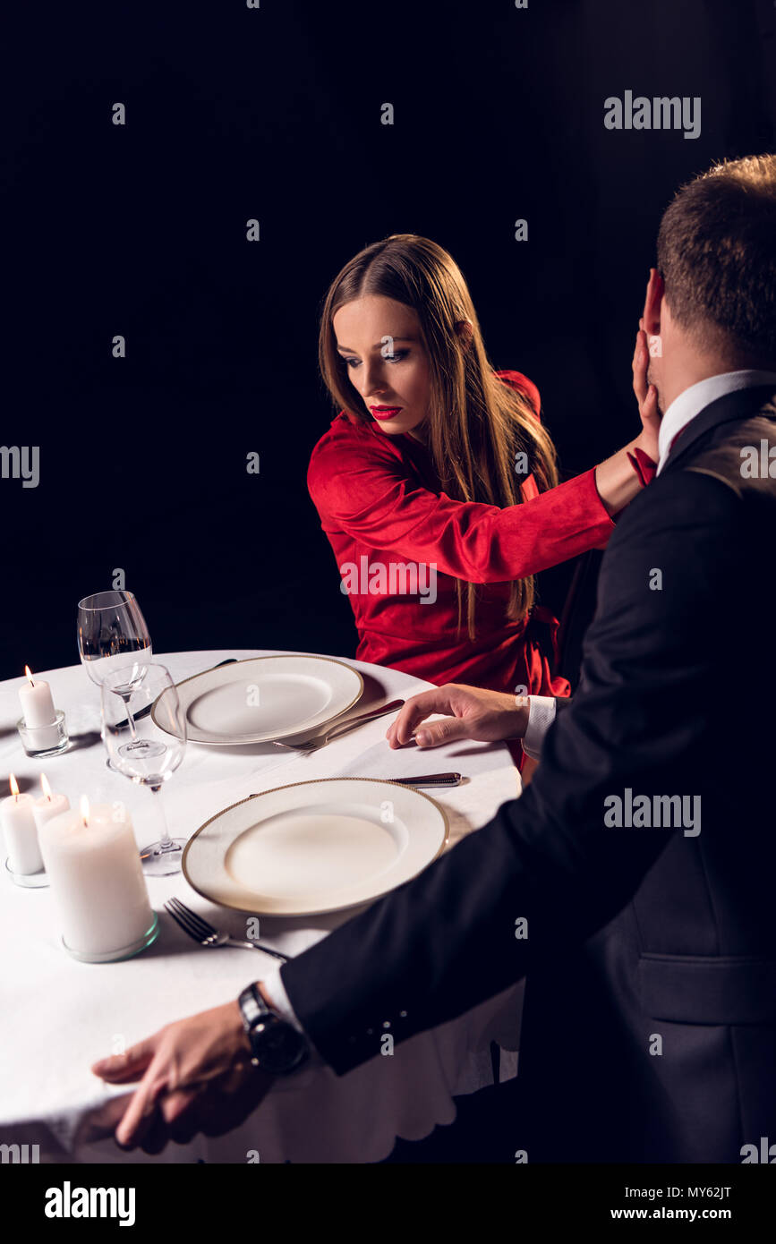 Angry Girlfriend Slaping Her Boyfriend During Romantic Date In Angry Girlfriend Slaping Her Boyfriend During Romantic Date In