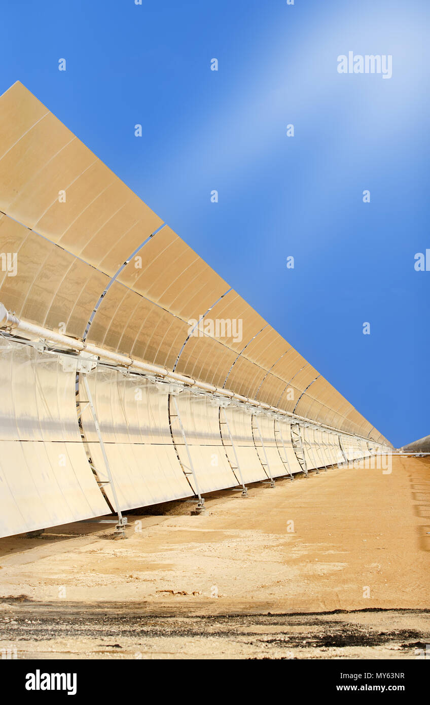 alternative energy, industrial landscape solar batteries in the desert ...