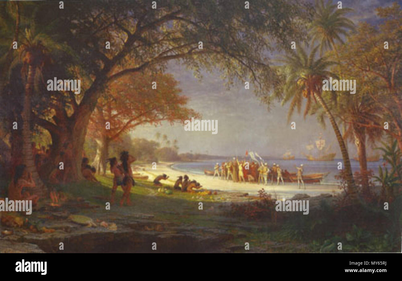 The Landing Of Columbus At San Salvador Stock Photos & The