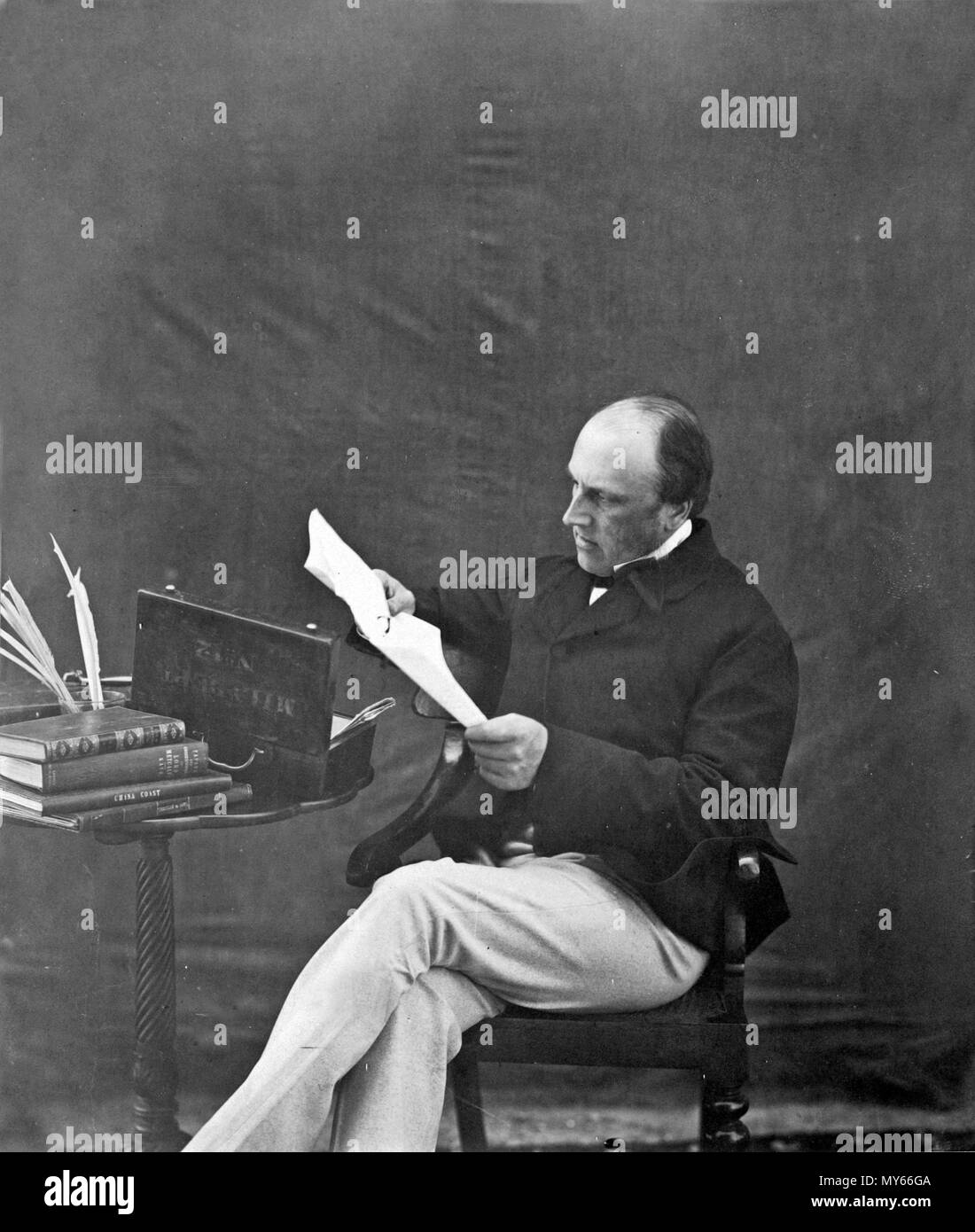 . English: [Lord Canning, Viceroy and Governor General of India, from March 1856 to March 1862] Unknown Artist Date:  1860 Medium:  Albumen silver print from glass negative Dimensions:  Image: 24.1 x 20.9 cm (9 1/2 x 8 1/4 in.) Mount: 33 x 26.4 cm (13 x 10 3/8 in.) Mount (2nd): 30.5 x 24.7 cm (12 x 9 3/4 in.) Classification:  Photographs Credit Line:  Gilman Collection, Purchase, Cynthia Hazen Polsky Gift, 2005 Accession Number:  2005.100.491.1 (1) This artwork is not on display . 1860. Unknown 328 Lord Canning, Viceroy and Governor General of India, from March 1856 to March 1862 Stock Photo