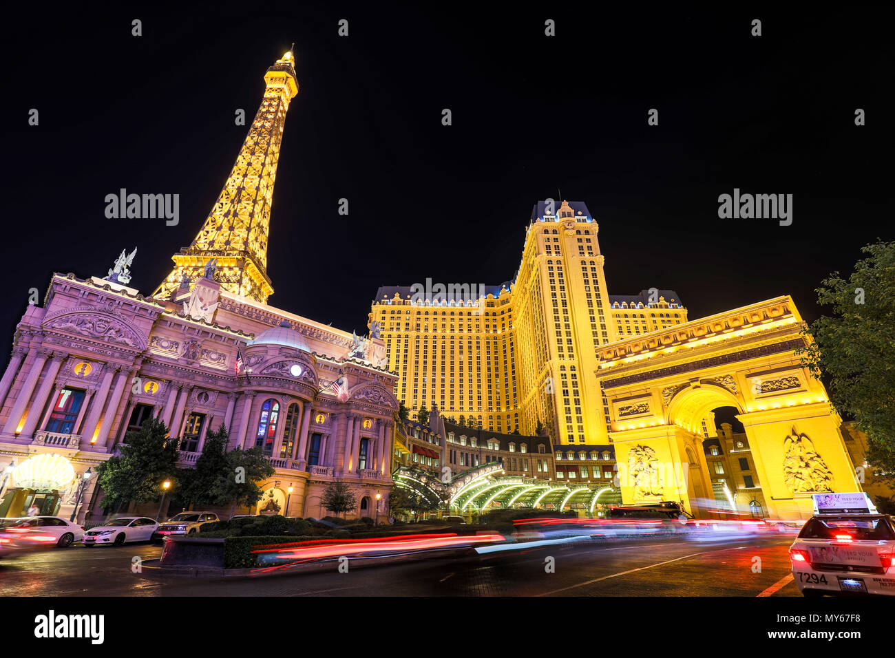 Las Vegas Nevada May 27 2018 Facade Of Paris Las Vegas Hotel
