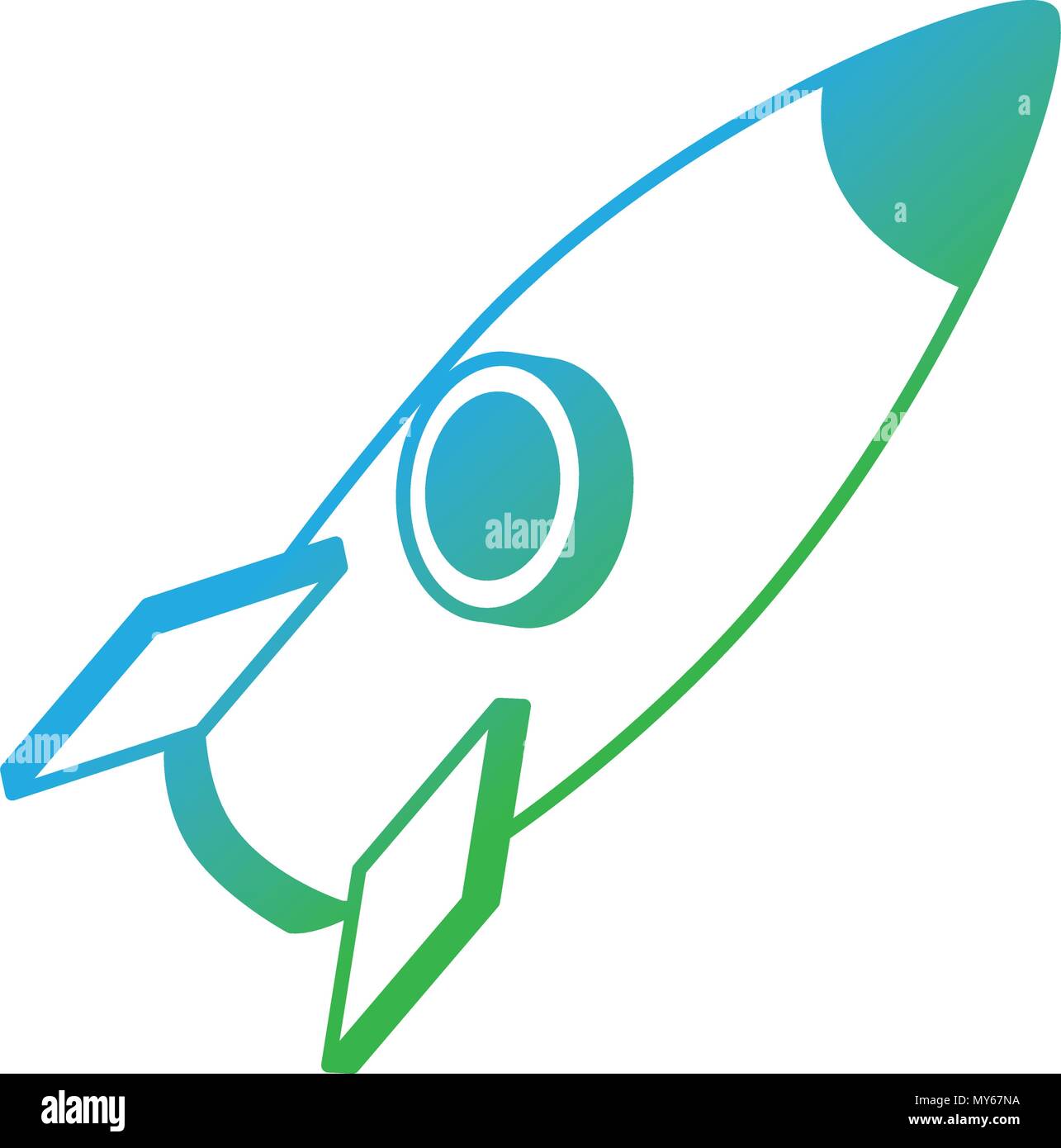 rocket flying isometric icon Stock Vector Image & Art - Alamy