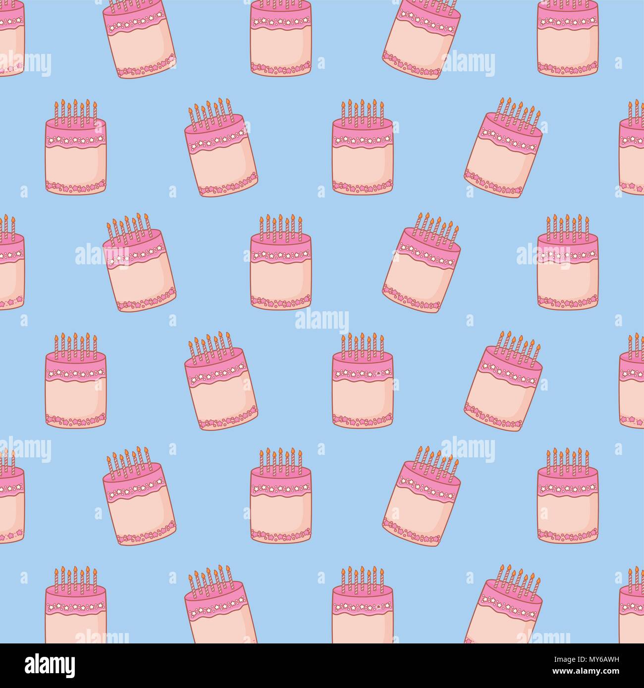 sweet cakes pattern Stock Vector Image & Art - Alamy