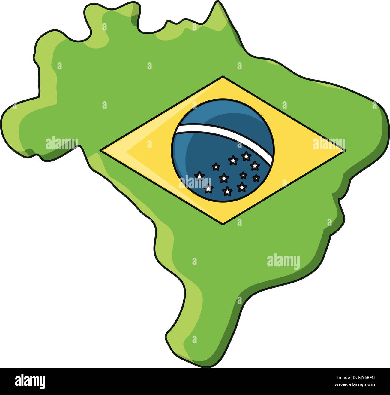 Download Brazil Flag Map Images