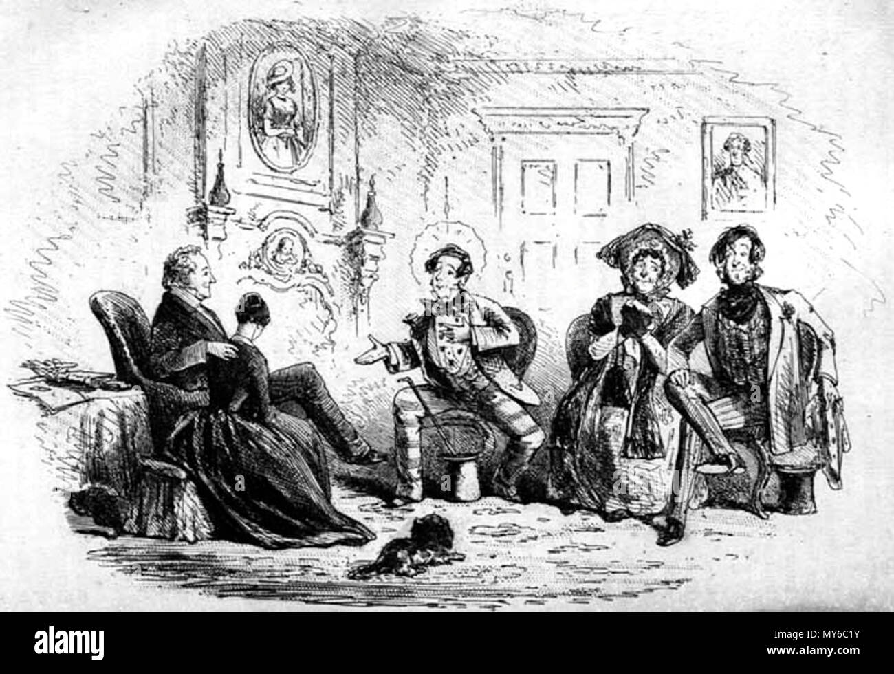English Magnanimous Conduct Of Mr Guppy By Phiz Hablot Knight Browne For Bleak House P 612