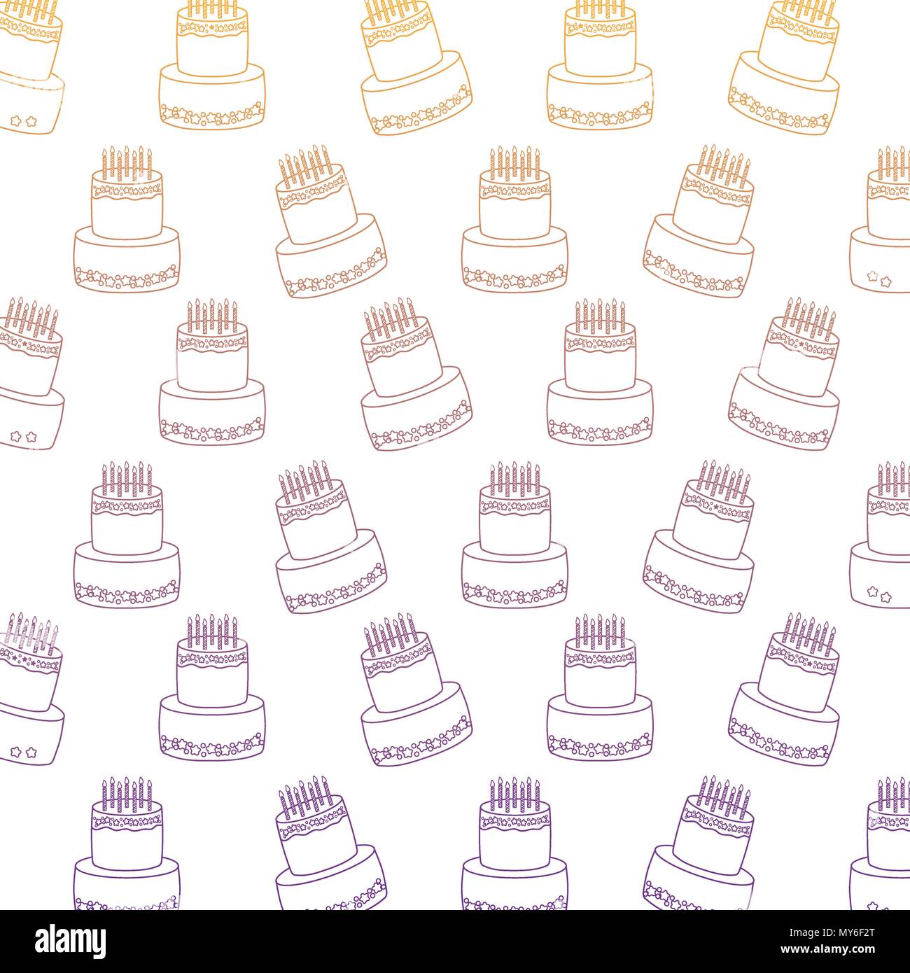 Hand Drawn Seamless Cup Cake Pattern Vector for Free Download | FreeImages