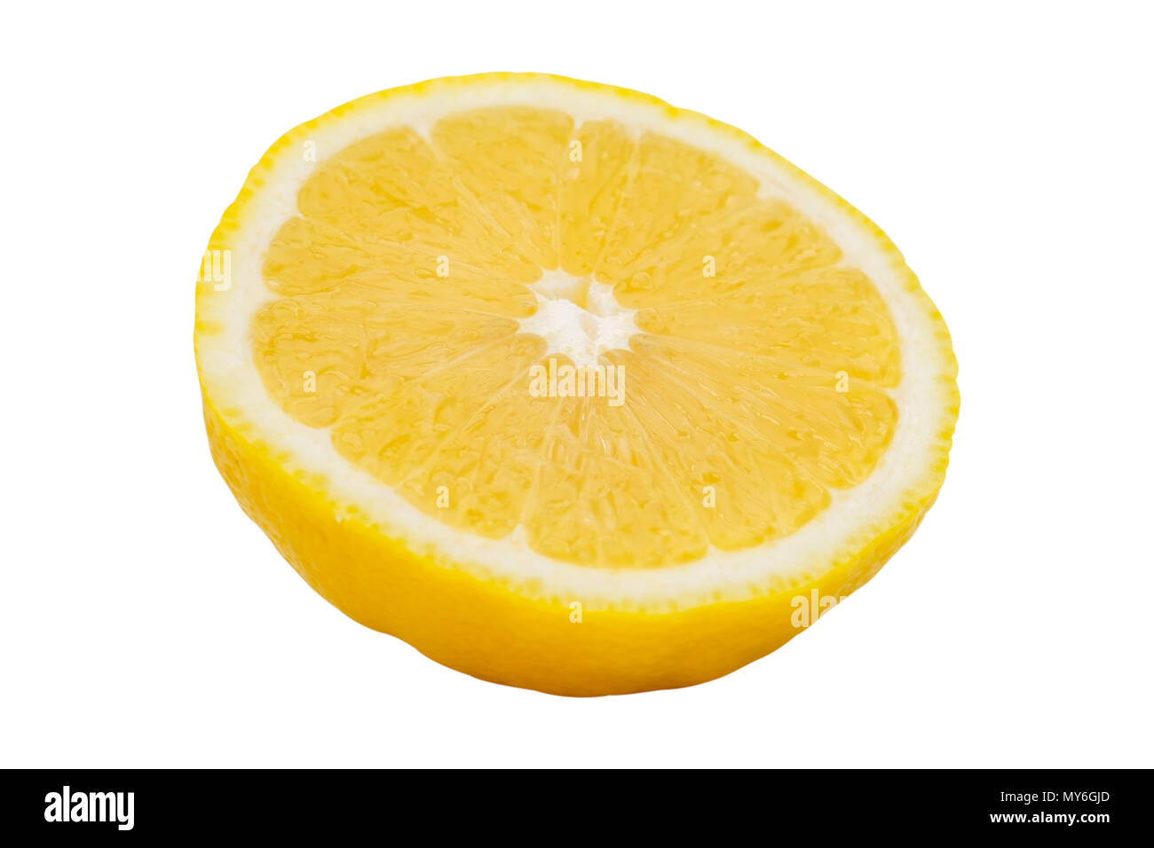 Lemon slices pattern isolated on white background Stock Photo - Alamy