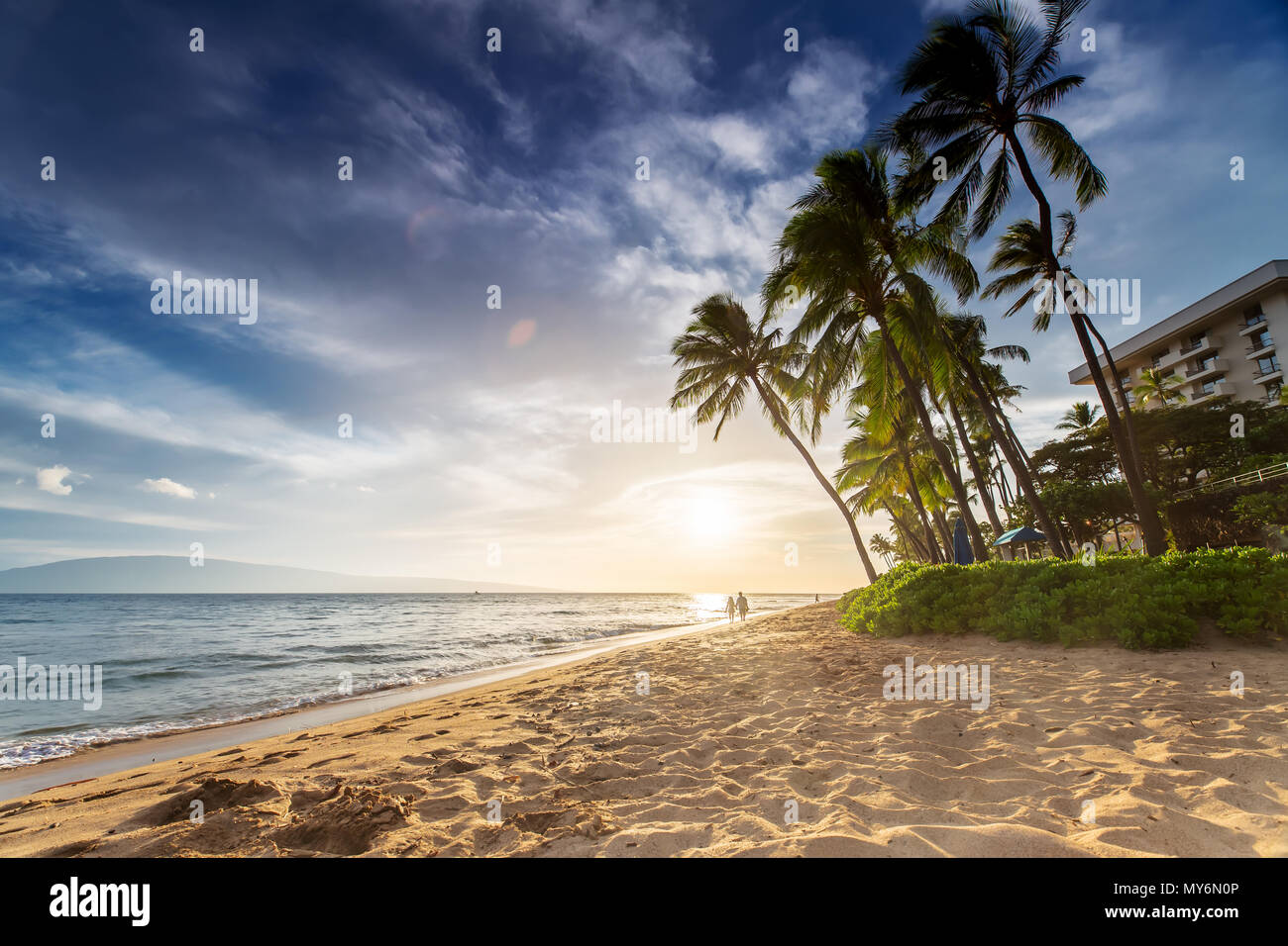 Kaanapali beach lanai molokai hi-res stock photography and images - Alamy