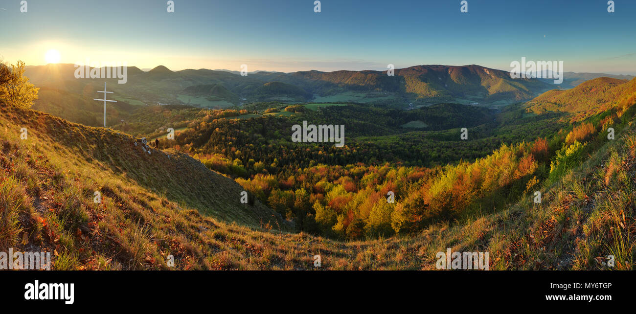 Mountain panorama in Slovakia Stock Photo