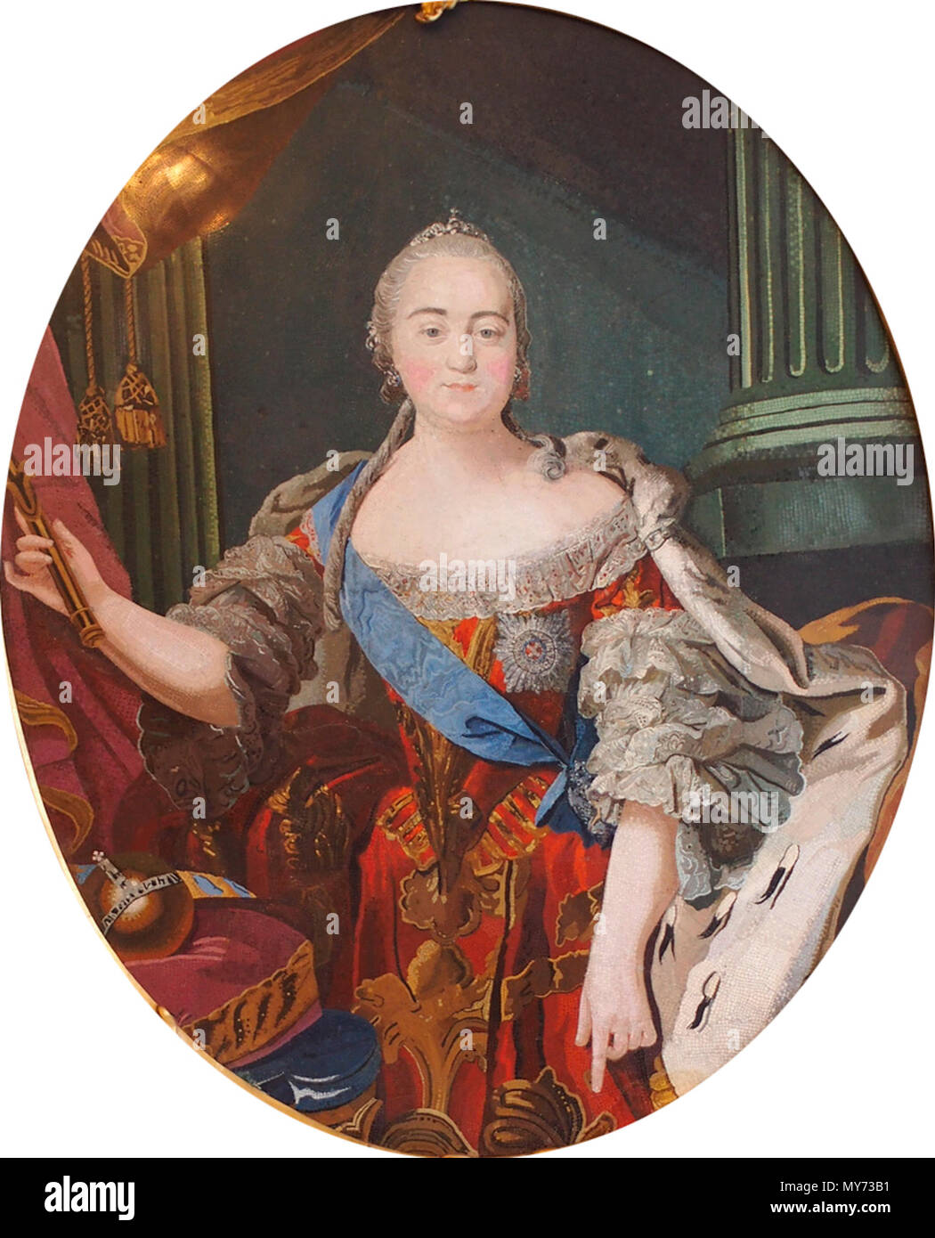 . Неизвестный художник 18 века Портрет Елизаветы Петровны 1758 — 1760 ...
