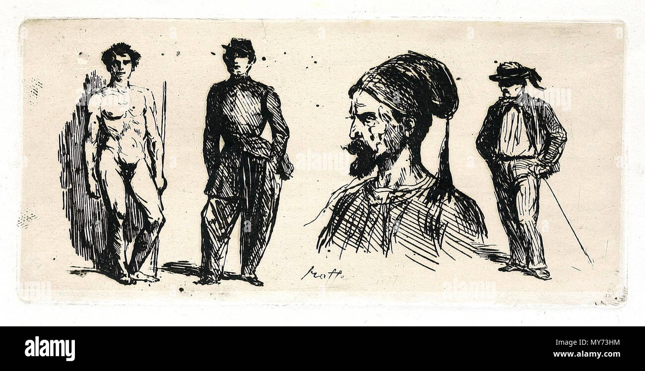 . Français : Raffet Croquis militaires 1858 . 8 December 2014, 15:00:59.   Auguste Raffet  (1804–1860)     Alternative names Denis Auguste Marie Raffet  Description French painter, draughtsman, illustrator and lithographer  Date of birth/death 2 March 1804 16 February 1860  Location of birth/death Paris Genoa  Authority control  : Q2871385 VIAF: 89367528 ISNI: 0000 0001 2282 7904 ULAN: 500028343 LCCN: n85024115 NLA: 35945685 WorldCat 445 Raffet Croquis 1858 Stock Photo