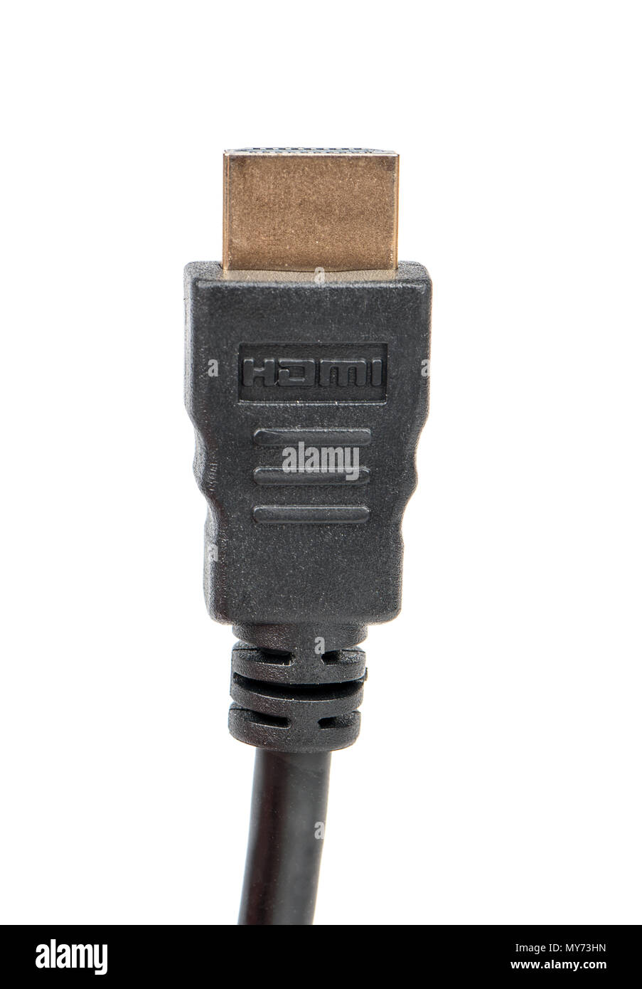 Hdmi cable close up on white background Stock Photo Alamy