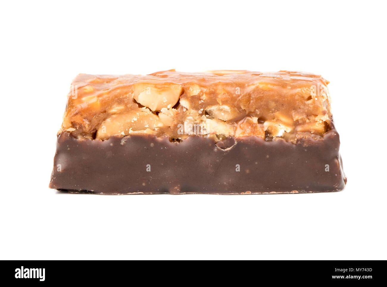 Energy bar with cereals isolated on a white background Stock Photo Alamy