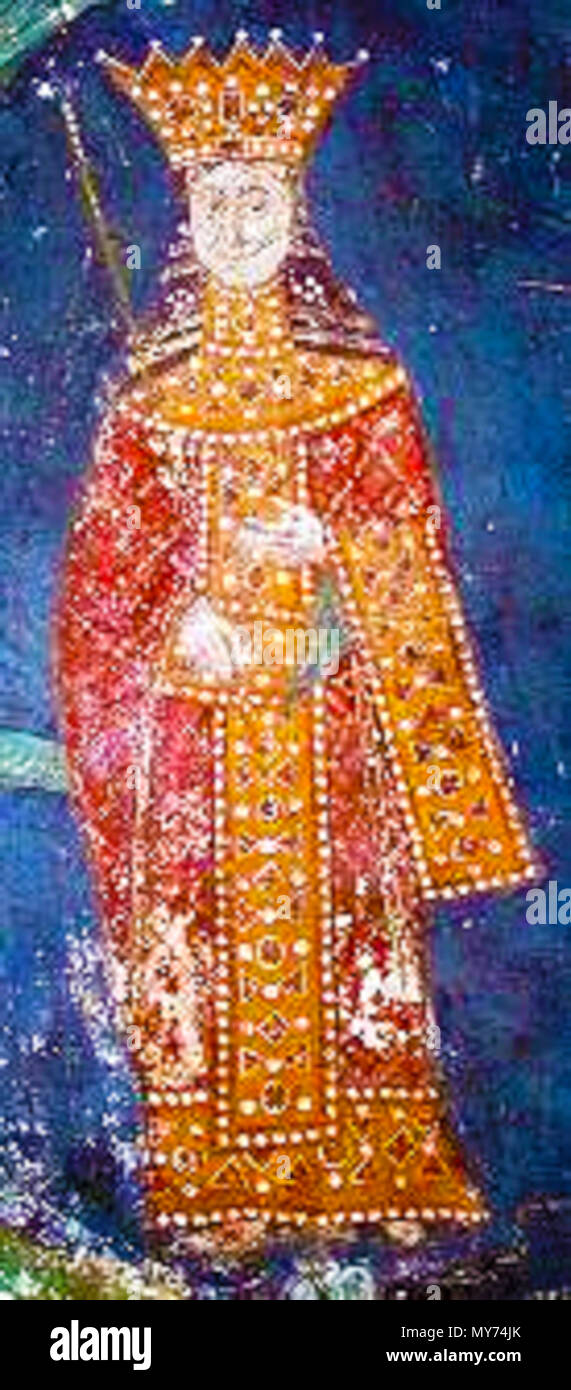 . English: Fresco of Ana Neda of Serbia . 15 February 2015, 13:45:50. Unknown 41 Anna Neda of Serbia Stock Photo