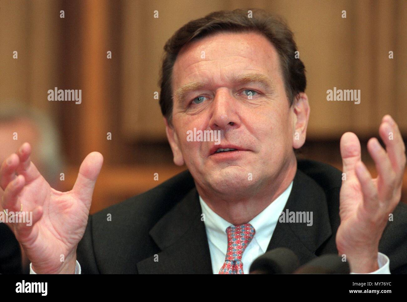 German Chancellor elect Gerhard Schroeder pictured in Bonn, Germany, in ...