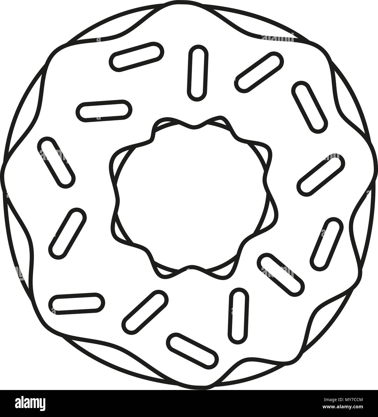 Cream Donut Stock Vector Images Alamy