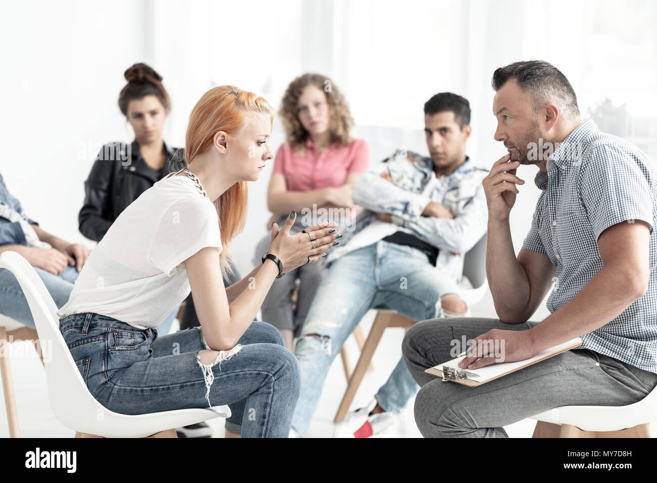 School guidance counselor hi-res stock photography and images - Alamy