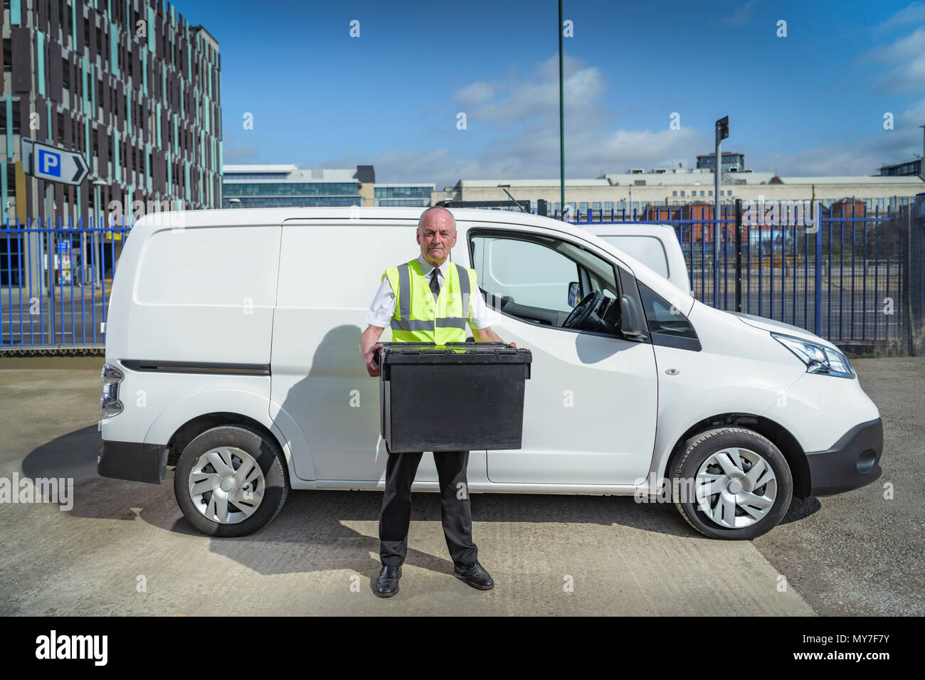 Electric work van hi-res stock photography and images - Alamy