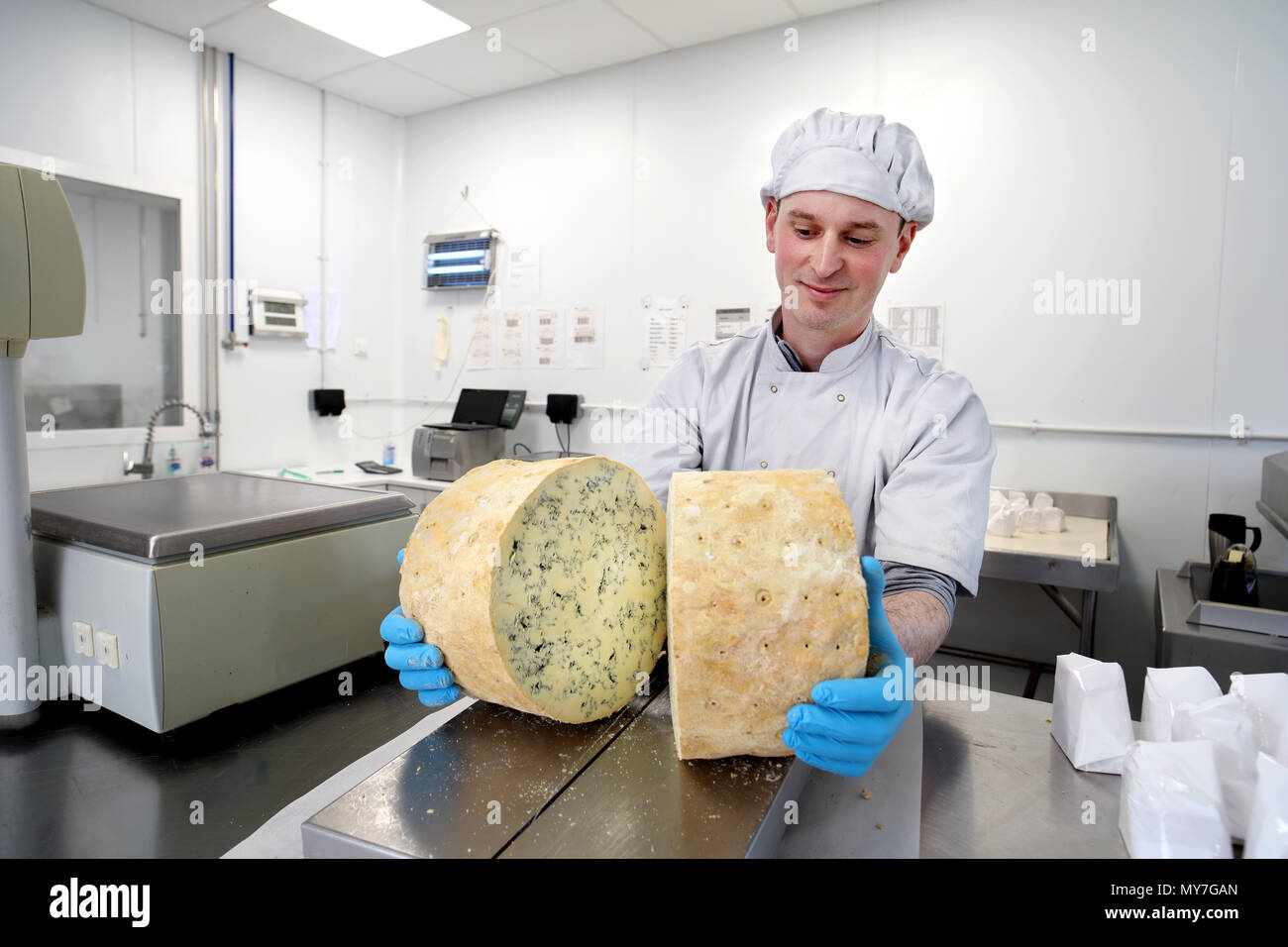 Stilton cheese making hires stock photography and images Alamy