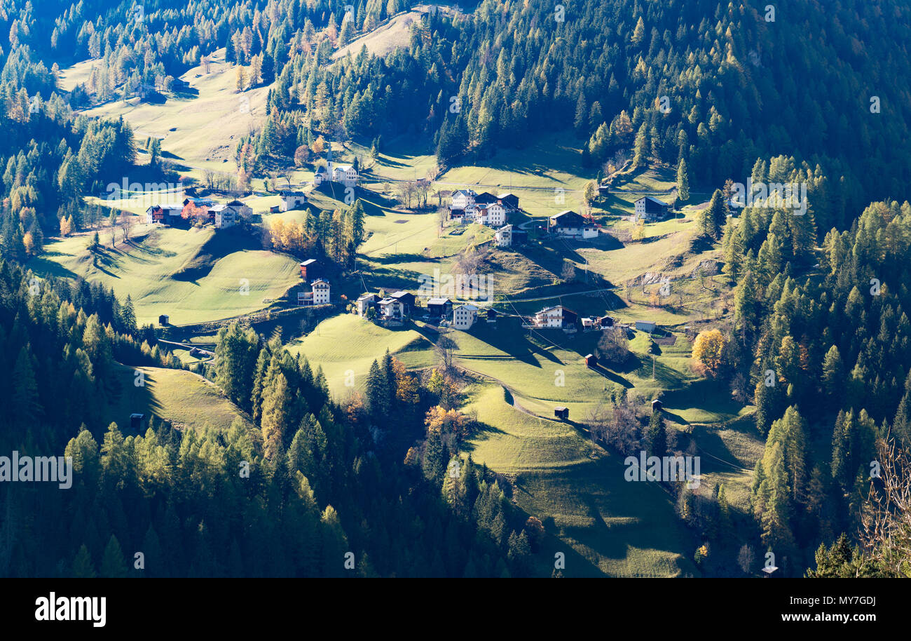 Alpine meadows, Dolomites, Cortina d'Ampezzo, Veneto, Italy Stock Photo