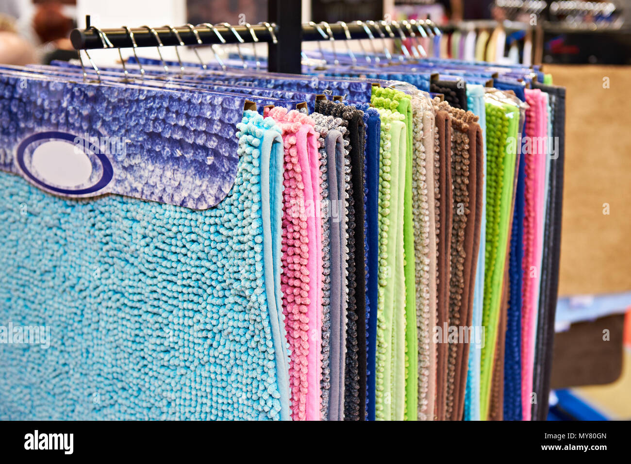 Colourful Bathroom Shop Display Stock Photos Colourful Bathroom